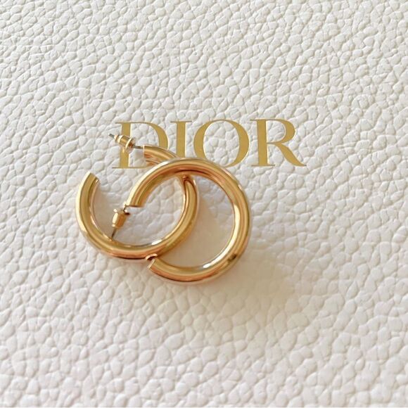 Gold Hoop Earrings - Picture 3 of 3